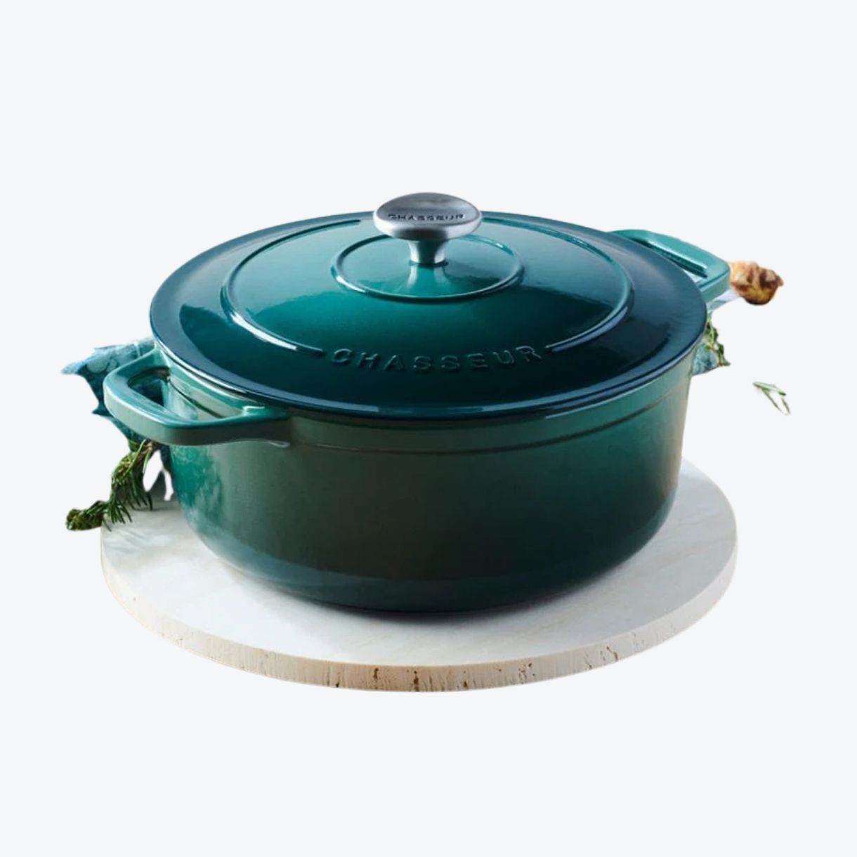 Forest Green Chasseur Cast Iron Dutch Oven