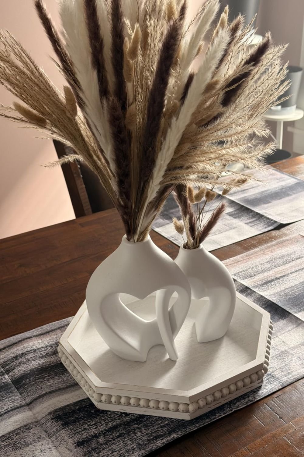 White Ceramic Flower Vases