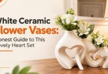 White Ceramic Flower Vases: Honest Guide to This Lovely Heart Set White Ceramic Flower Vases